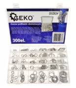 GEKO σετ αλουμινένιες ροδέλες G02824, διάφορα μεγέθη, 300τμχ 2 GEKO σετ αλουμινένιες ροδέλες G02824, διάφορα μεγέθη, 300τμχ 1