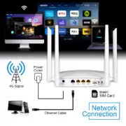 SUNCOMM router 4G LTE G4304K, 300Mbps Wi-Fi, 100Mbps LAN 10 SUNCOMM router 4G LTE G4304K, 300Mbps Wi-Fi, 100Mbps LAN 3