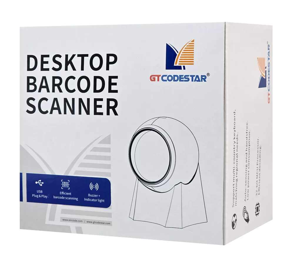 GTCODESTAR επιτραπέζιο barcode scanner GT-8800F, 1D & 2D, ενσύρματο, μαύρο 5 GTCODESTAR επιτραπέζιο barcode scanner GT-8800F, 1D & 2D, ενσύρματο, μαύρο - Image 3