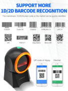 GTCODESTAR επιτραπέζιο barcode scanner GT-8800F, 1D & 2D, ενσύρματο, μαύρο 17 GTCODESTAR επιτραπέζιο barcode scanner GT-8800F, 1D & 2D, ενσύρματο, μαύρο 5