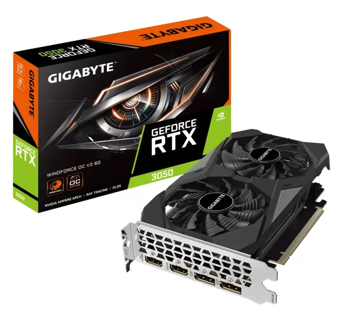 GIGABYTE VGA NVIDIA GeForce RTX 3050 GV-N3050WF2OCV2-6GD, GDDR6 6GB, 96bit 6 GIGABYTE VGA NVIDIA GeForce RTX 3050 GV-N3050WF2OCV2-6GD, GDDR6 6GB, 96bit - Image 4