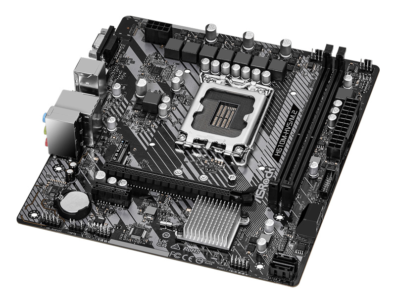 ASROCK μητρική H610M-HVS/M.2 R2.0, 2x DDR4, s1700, USB 3.2 Gen1, mATX 3 ASROCK μητρική H610M-HVS/M.2 R2.0, 2x DDR4, s1700, USB 3.2 Gen1, mATX