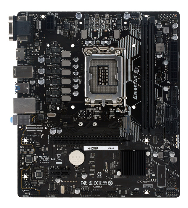 BIOSTAR μητρική H610MHP, 2x DDR4, s1700, USB 3.2, uATX, GbE, Ver. 6.1 5 BIOSTAR μητρική H610MHP, 2x DDR4, s1700, USB 3.2, uATX, GbE, Ver. 6.1 - Image 3