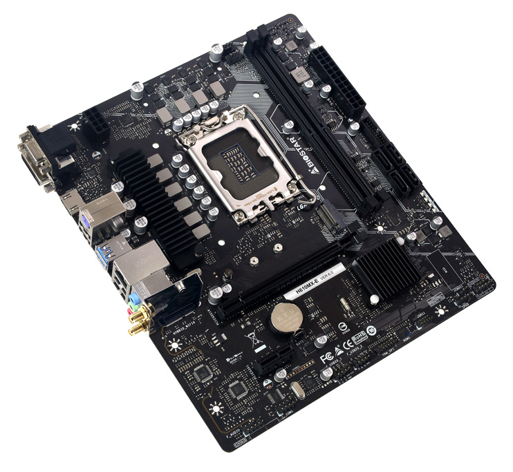 BIOSTAR μητρική H610MX-E, 2x DDR4, s1700, USB 3.2, uATX, GbE, Ver. 6.0 3 BIOSTAR μητρική H610MX-E, 2x DDR4, s1700, USB 3.2, uATX, GbE, Ver. 6.0