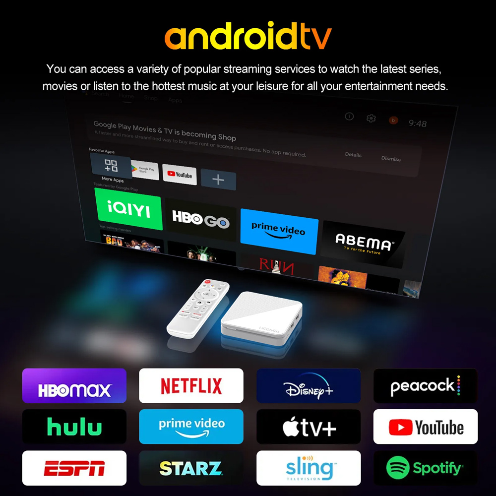 H96 MAX TV Box H313, 4K, 2/16GB, WiFi 6, Bluetooth, Android 14 4 H96 MAX TV Box H313, 4K, 2/16GB, WiFi 6, Bluetooth, Android 14 - Image 2