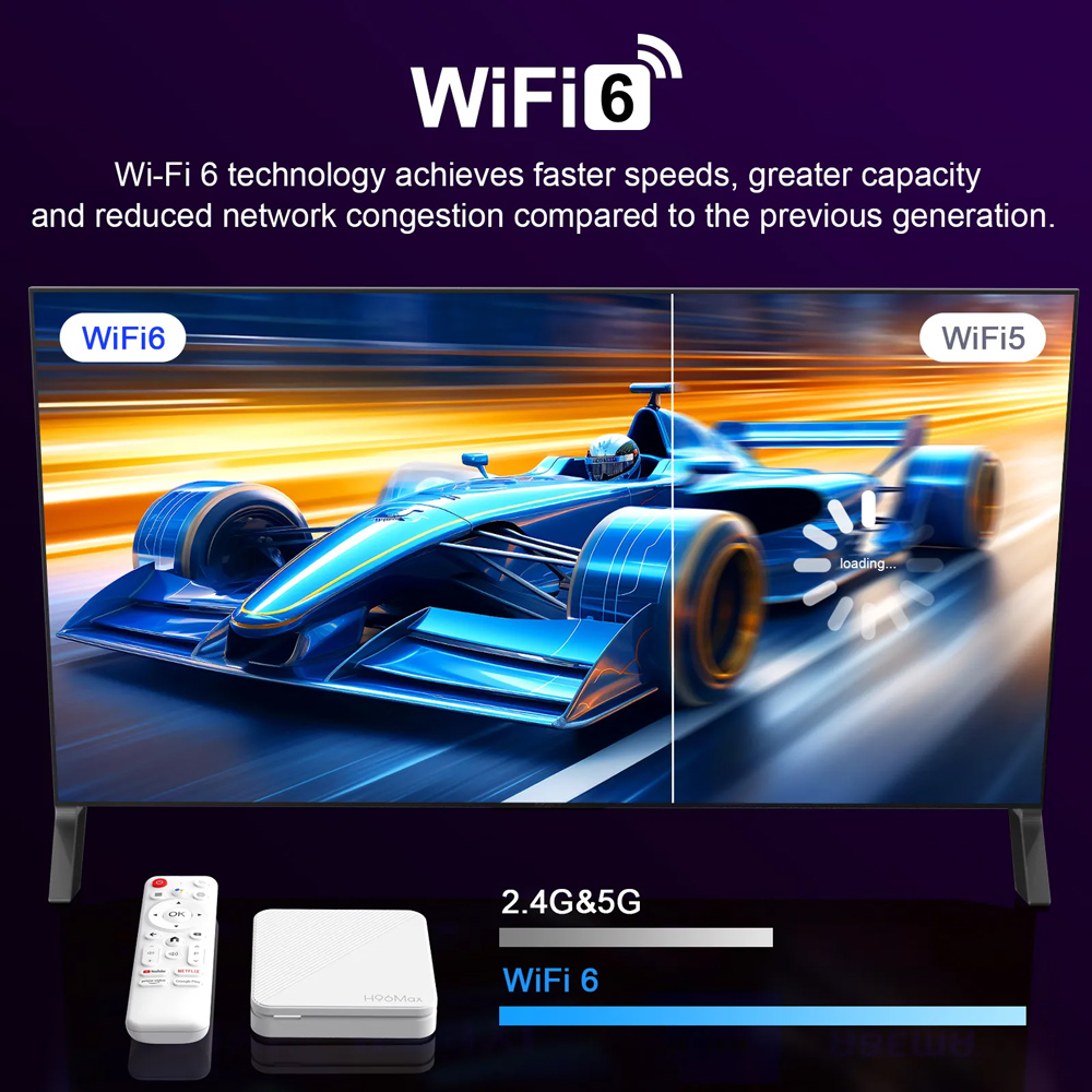 H96 MAX TV Box H313, 4K, 2/16GB, WiFi 6, Bluetooth, Android 14 7 H96 MAX TV Box H313, 4K, 2/16GB, WiFi 6, Bluetooth, Android 14 - Image 5