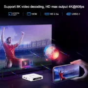 H96 MAX TV Box H618 Plus, 8K, 4/32GB, WiFi 6, Bluetooth, Android 14 6