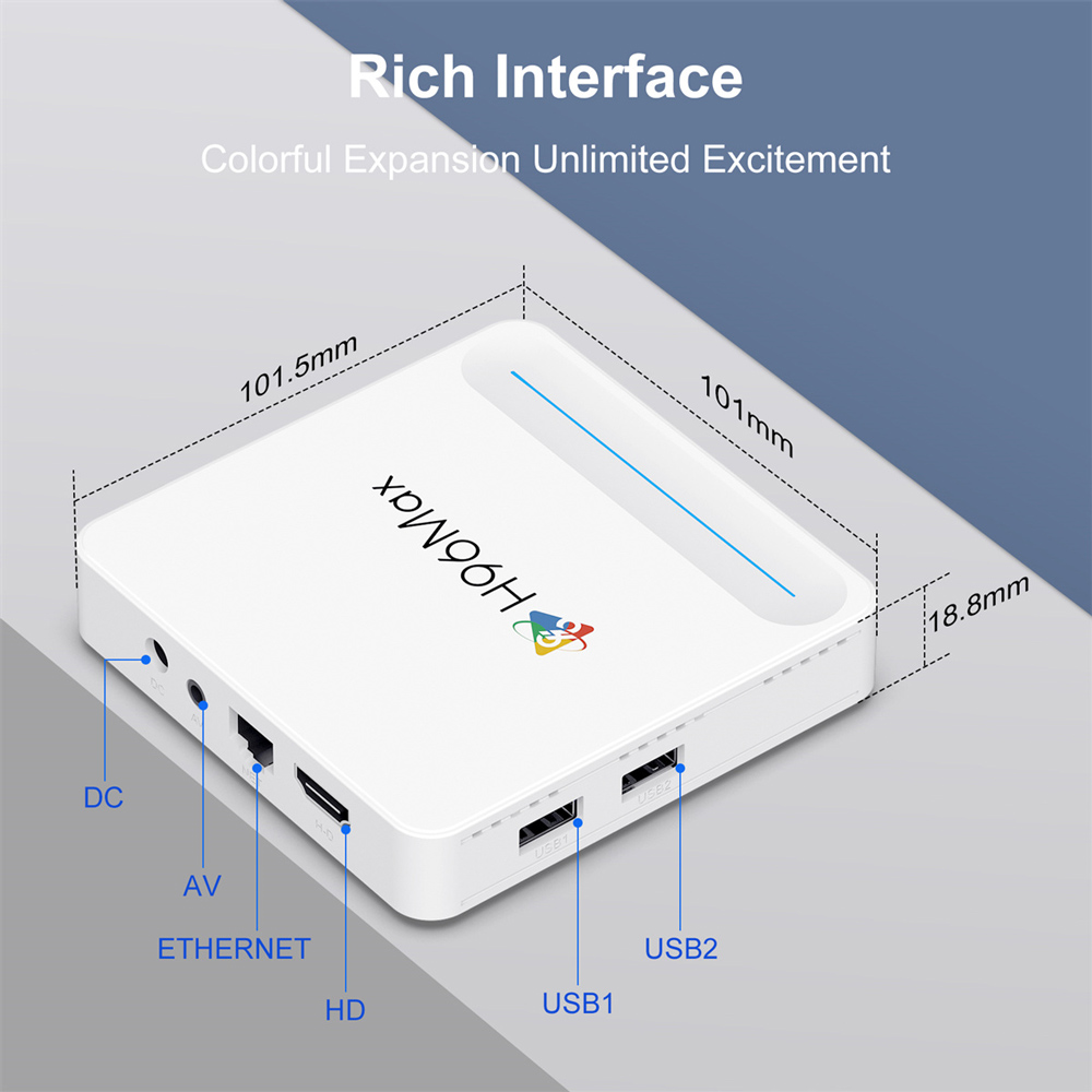 H96 MAX TV Box H618 Plus, 8K, 4/32GB, WiFi 6, Bluetooth, Android 14 11 H96 MAX TV Box H618 Plus, 8K, 4/32GB, WiFi 6, Bluetooth, Android 14 - Image 9