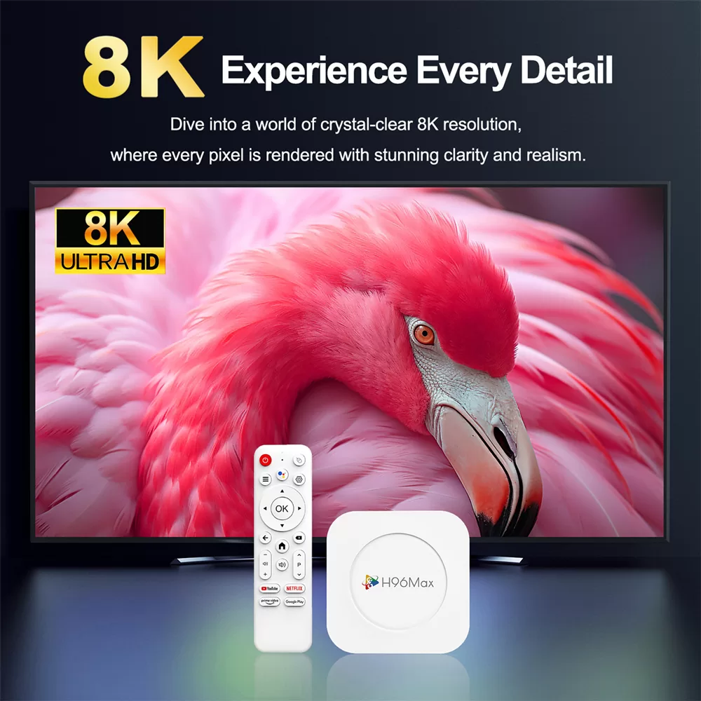 H96 MAX TV Box M1 Plus, 8K, 2/16GB, WiFi 6, Bluetooth, Android 14 4 H96 MAX TV Box M1 Plus, 8K, 2/16GB, WiFi 6, Bluetooth, Android 14 - Image 2