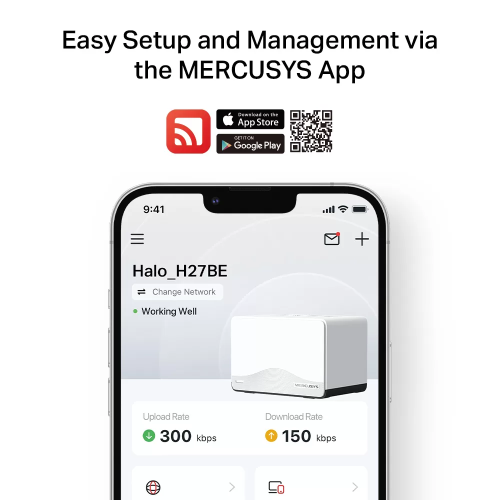 MERCUSYS Whole Home Mesh Wi-Fi 7 System Halo H27BE, 3.6Gbps Dual Band, 3τμχ, V.1.0 8 MERCUSYS Whole Home Mesh Wi-Fi 7 System Halo H27BE, 3.6Gbps Dual Band, 3τμχ, V.1.0 - Image 6