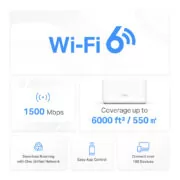 MERCUSYS Mesh WiFi 6 System Halo H60X, 1500Mbps Dual Band, 3τμχ, V.1.0 3