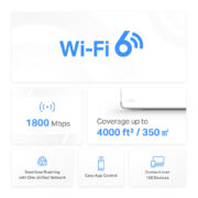 MERCUSYS Mesh Wi-Fi 6 System Halo H70X, 1.8Gbps Dual Band, 2τμχ, Ver 1.0 2