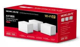 MERCUSYS Mesh Wi-Fi 6 System Halo H70X, 1.8Gbps Dual Band, 3τμχ, V. 1.20 5