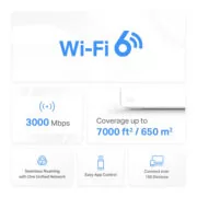 MERCUSYS Mesh Wi-Fi 6 System Halo H80X, 3Gbps Dual Band, 3τμχ, Ver. 1.0 3