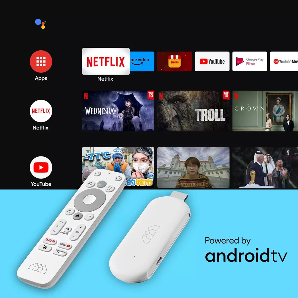 HOMATICS TV Stick HD, 1080p, 1/32GB, WiFi, Google/Netflix πιστοποίηση, Android 11 4 HOMATICS TV Stick HD, 1080p, 1/32GB, WiFi, Google/Netflix πιστοποίηση, Android 11 - Image 2