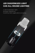 JAKEMY ηλεκτρικό κατσαβίδι JM-Y05 με LED φακό, 3 λειτουργίες, 6 μύτες 3