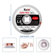 KAISI σύρμα αποκόλλησης KAI-1515, χαλκού, 1.5mm x 1.5m 4