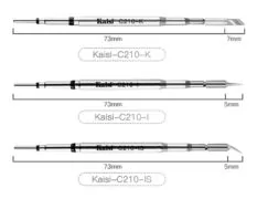 KAISI σετ soldering tip C210, τύπου I/IS/K, 3τμχ 4