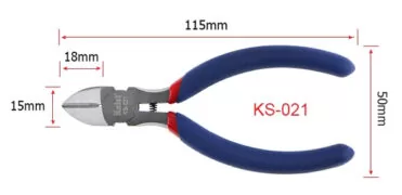 KAISI πλαγιοκόφτης K-021 με αντιολισθητικές λαβές, 11.5cm 8 KAISI πλαγιοκόφτης K-021 με αντιολισθητικές λαβές, 11.5cm 3