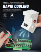 KAISI σταθμός απορρόφησης καπνού & fan ψύξης MaT Mini για μικροσκόπιο, 3W 3