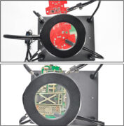 KAISI βάση πλακέτας PCB TE-808 με μεγεθυντικό φακό & βραχίονες, μαύρη 5