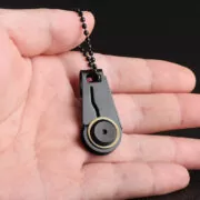 Μίνι σουγιάς KNF-0008 με πτυσσόμενη λεπίδα, 5.7cm, μαύρος 2