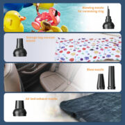 KINZIR 2 σε 1 σκουπάκι χειρός & air duster AD51, 180W, 4000mAh, μαύρο 8