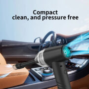KINZIR 2 σε 1 σκουπάκι χειρός & air duster VC43, 70W, 6000mAh, μαύρο 2