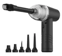 KINZIR 2 σε 1 σκουπάκι χειρός & air duster VC43, 70W, 6000mAh, μαύρο