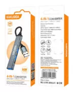 KAKUSIGA USB hub KSC-1416, 4x θυρών, USB 3.0, 5Gbps, USB σύνδεση, γκρι 5