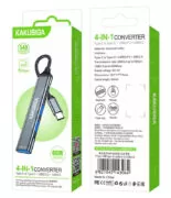KAKUSIGA USB hub KSC-1417, 4x θυρών, USB 3.0, 5Gbps, USB-C σύνδεση, γκρι 5