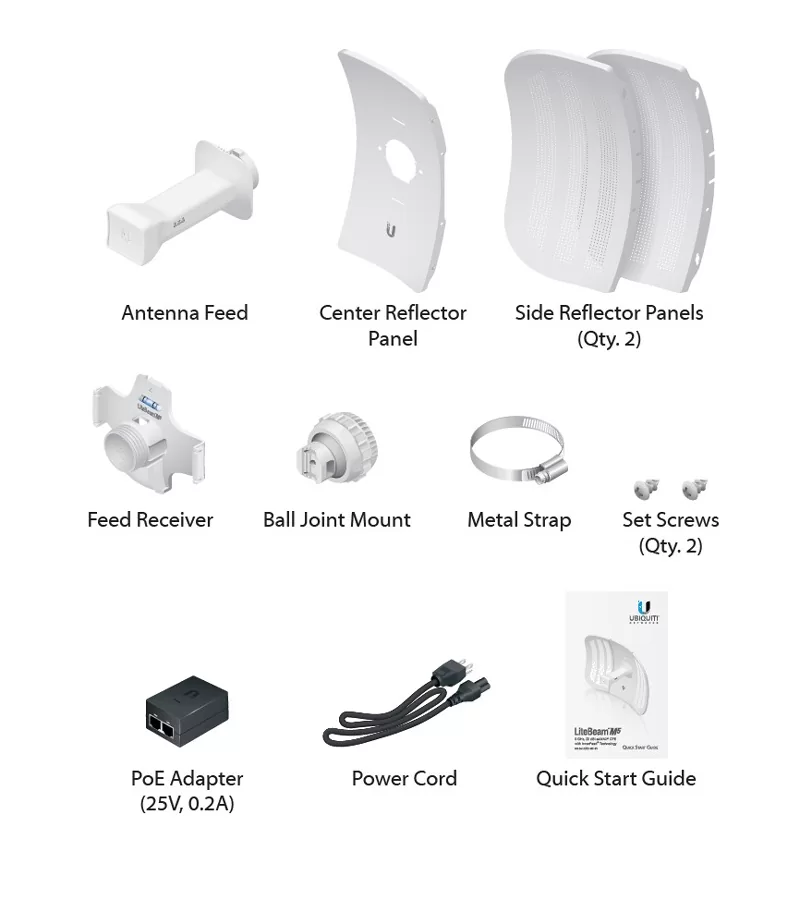 UBIQUITI LiteBeam M5 airMAX CPE Access Point LBE-M5-23, 23dBi, 5GHz 5 UBIQUITI LiteBeam M5 airMAX CPE Access Point LBE-M5-23, 23dBi, 5GHz - Image 3