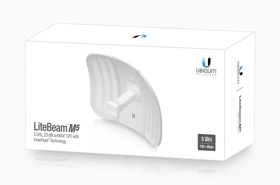 UBIQUITI LiteBeam M5 airMAX CPE Access Point LBE-M5-23, 23dBi, 5GHz 6 UBIQUITI LiteBeam M5 airMAX CPE Access Point LBE-M5-23, 23dBi, 5GHz - Image 4