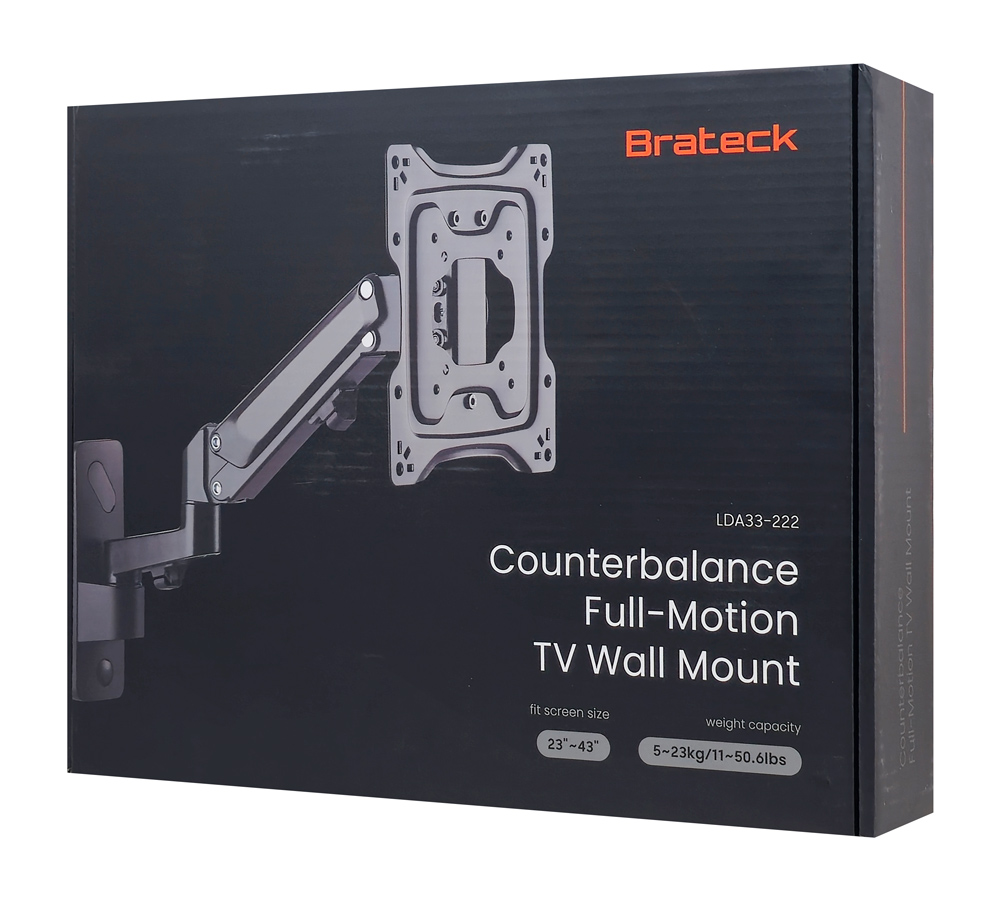 BRATECK επιτοίχια βάση τηλεόρασης LDA33-222, 23-43", έως 23kg, full motion 11 BRATECK επιτοίχια βάση τηλεόρασης LDA33-222, 23-43", έως 23kg, full motion - Image 9
