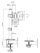 BRATECK βάση γραφείου οθόνης LDT66-C01, 17-32", έως 9kg 10 BRATECK βάση γραφείου οθόνης LDT66-C01, 17-32", έως 9kg 4