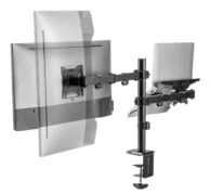 BRATECK βάση γραφείου οθόνης LDT66-C024ML, 17-32", έως 9kg, με θέση για laptop 4