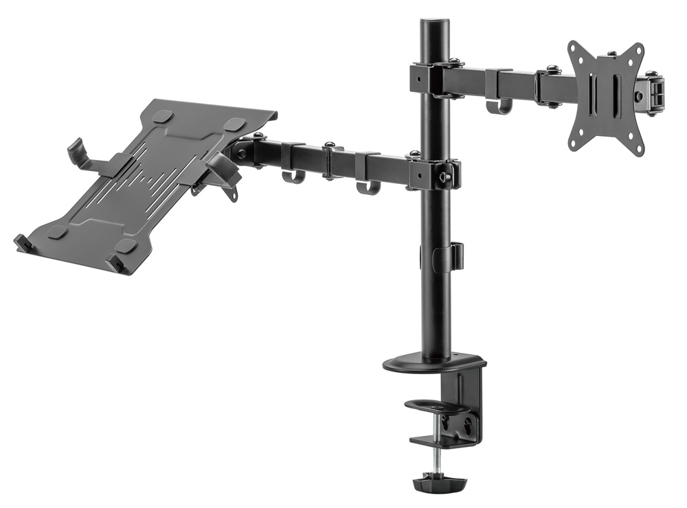 BRATECK βάση γραφείου οθόνης LDT66-C024ML, 17-32", έως 9kg, με θέση για laptop 7 BRATECK βάση γραφείου οθόνης LDT66-C024ML, 17-32", έως 9kg, με θέση για laptop - Image 5