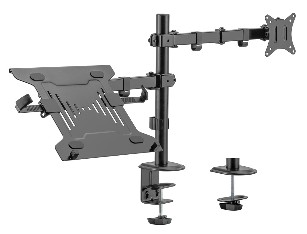 BRATECK βάση γραφείου οθόνης LDT66-C024ML, 17-32", έως 9kg, με θέση για laptop 3 BRATECK βάση γραφείου οθόνης LDT66-C024ML, 17-32", έως 9kg, με θέση για laptop