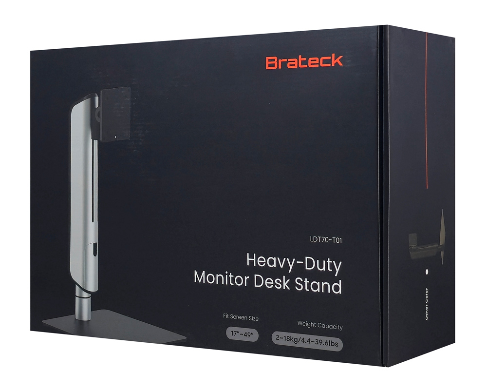BRATECK βάση γραφείου οθόνης LDT70-T01, 17-49", έως 18kg, heavy duty 10 BRATECK βάση γραφείου οθόνης LDT70-T01, 17-49", έως 18kg, heavy duty - Image 8
