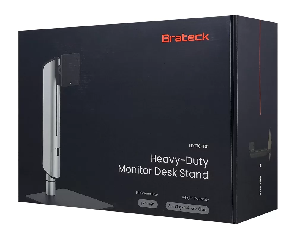 BRATECK βάση γραφείου οθόνης LDT70-T01, 17-49", έως 18kg, heavy duty 10 BRATECK βάση γραφείου οθόνης LDT70-T01, 17-49", έως 18kg, heavy duty - Image 8