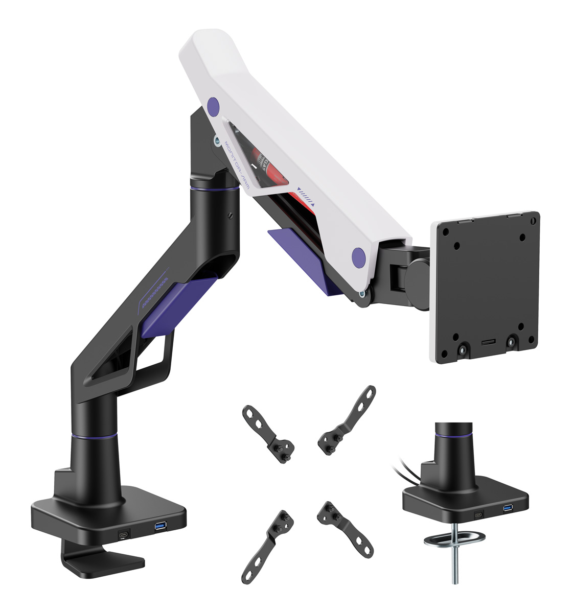 BRATECK gaming βάση γραφείου οθόνης LDT95-C012UC, 24-57", έως 30kg, heavy duty 3 BRATECK gaming βάση γραφείου οθόνης LDT95-C012UC, 24-57", έως 30kg, heavy duty
