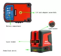 UNI-T γραμμικό αλφάδι laser LM570LD-II, με πράσινη δέσμη 2 ακτίνων 5