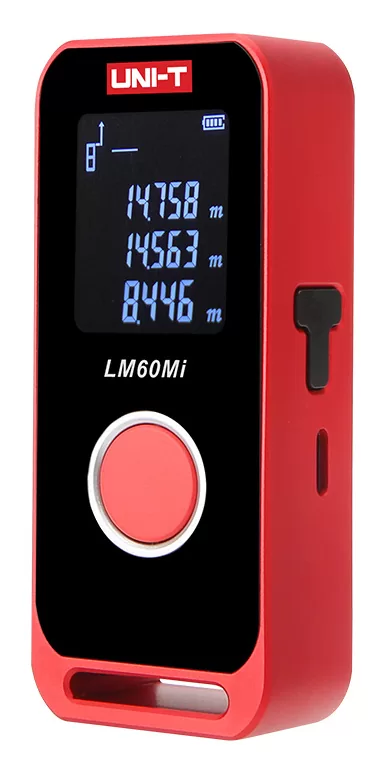 UNI-T μίνι laser μετρητής απόστασης LM60Mi, επαναφορτιζόμενος, m/ft/in, 60m 3 UNI-T μίνι laser μετρητής απόστασης LM60Mi, επαναφορτιζόμενος, m/ft/in, 60m