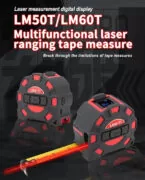 UNI-T ψηφιακό μέτρο laser LM60T, έως 60m, m/ft/in, με μετροταινία 5m 2