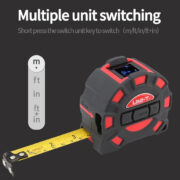 UNI-T ψηφιακό μέτρο laser LM60T, έως 60m, m/ft/in, με μετροταινία 5m 4