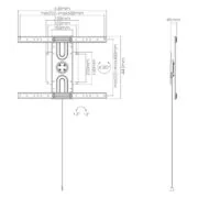 BRATECK επιτοίχια βάση τηλεόρασης LP69-46F , 37-80", έως 50kg 9