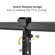 BRATECK επιτοίχια βάση τηλεόρασης LPA77-483, 43-90", 80kg, heavy duty, full motion 6