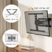 BRATECK επιτοίχια βάση τηλεόρασης LPA79-464, 43-90", έως 50kg, full motion 12 BRATECK επιτοίχια βάση τηλεόρασης LPA79-464, 43-90", έως 50kg, full motion 3