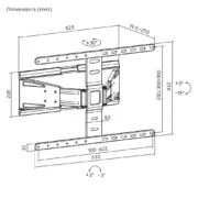 BRATECK επιτοίχια βάση τηλεόρασης LPA79-464, 43-90", έως 50kg, full motion 17 BRATECK επιτοίχια βάση τηλεόρασης LPA79-464, 43-90", έως 50kg, full motion 8