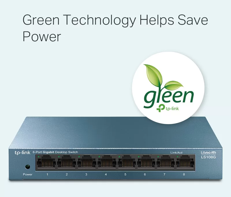 TP-LINK Desktop Switch LS108G, 8-port 10/100/1000Mbps, Ver. 1.0 7 TP-LINK Desktop Switch LS108G, 8-port 10/100/1000Mbps, Ver. 1.0 - Image 5